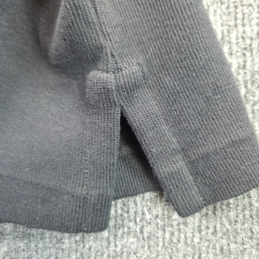Polo Ralph Lauren Quarter Zip Mens XL Black Cotton‎ Estate Rib Pullover Sweater